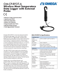 Thumbnail of document Data Sheet - OM-CP-RFOT-A Wireless Meat Thermometer w/Data Logging